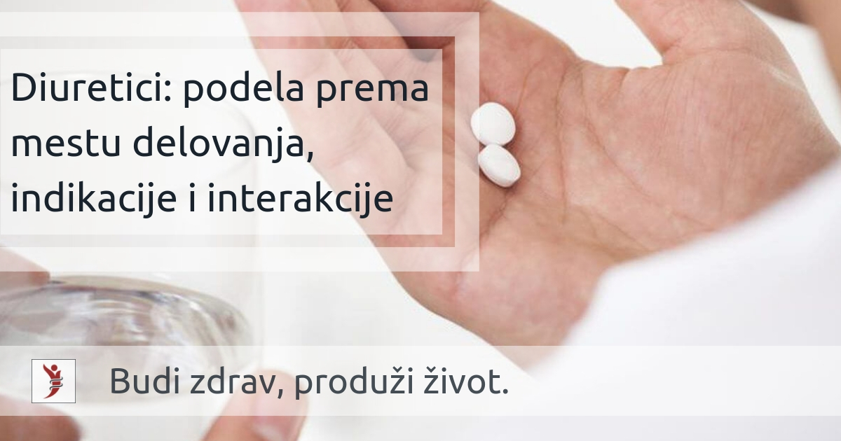 Diuretici: podela prema mestu delovanja, indikacije i interakcije